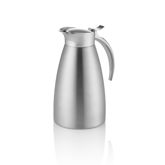 Was Germany Isolierkanne, 0,6 ltr., Ø 10,5 cm, Höhe 19,5 cm, Chromnickelstahl 18/8 Was Germany Isolierkanne, 0,6 ltr., Ø 10,5 cm, Höhe 19,5 cm, Chromnickelstahl 18/8