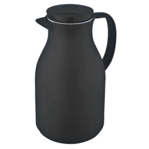 Isolierkanne mit Drehverschluss, schwarz, 1,5 Liter