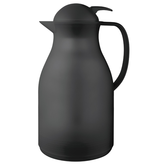 Isolierkanne, Drehverschluss mit Drucktaste, schwarz, 1,5 Liter Isolierkanne, Drehverschluss mit Drucktaste, schwarz, 1,5 Liter