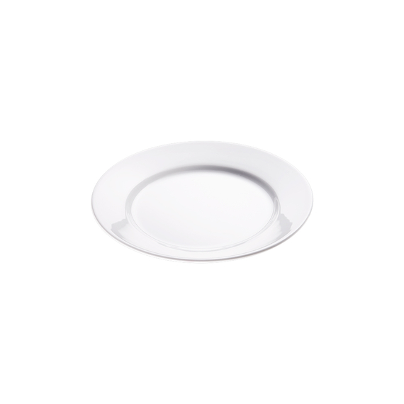 Flacher Teller, reinweißes Hotelporzellan, Serie Isabell, Stalgast, Ø 180 mm Flacher Teller, reinweißes Hotelporzellan, Serie Isabell, Stalgast, Ø 180 mm