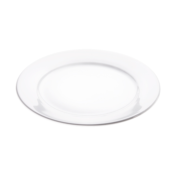 Flacher Teller, reinweißes Hotelporzellan, Serie Isabell, Stalgast, Ø 260 mm Flacher Teller, reinweißes Hotelporzellan, Serie Isabell, Stalgast, Ø 260 mm