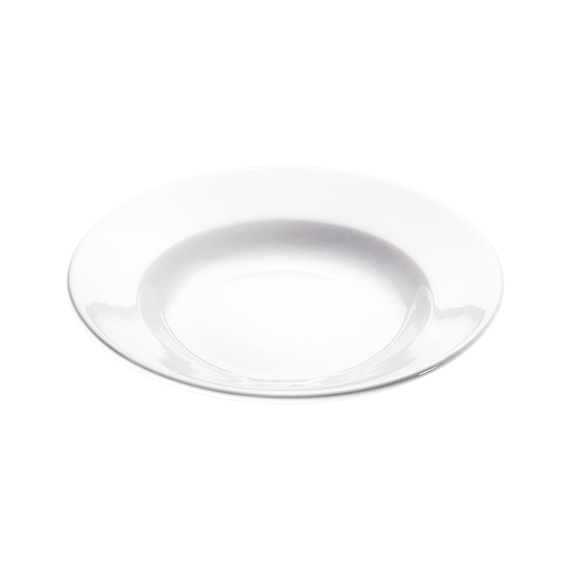 Tiefer Teller, reinweißes Hotelporzellan, Serie Isabell, Stalgast, Ø 250 mm Tiefer Teller, reinweißes Hotelporzellan, Serie Isabell, Stalgast, Ø 250 mm