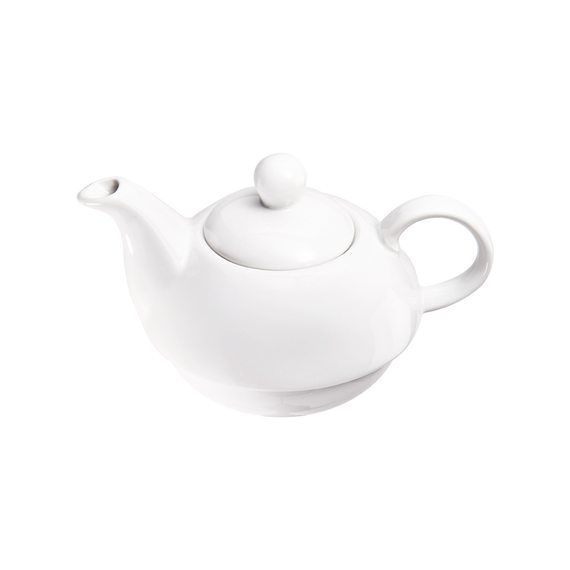 Stalgast, Tea for one-Set, 3-tlg.; Teekanne mit Tasse und Untertasse, reinweißes Hotelporzellan, Serie Isabell, 350 ml 3 Stalgast, Tea for one-Set, 3-tlg.; Teekanne mit Tasse und Untertasse, reinweißes Hotelporzellan, Serie Isabell, 350 ml