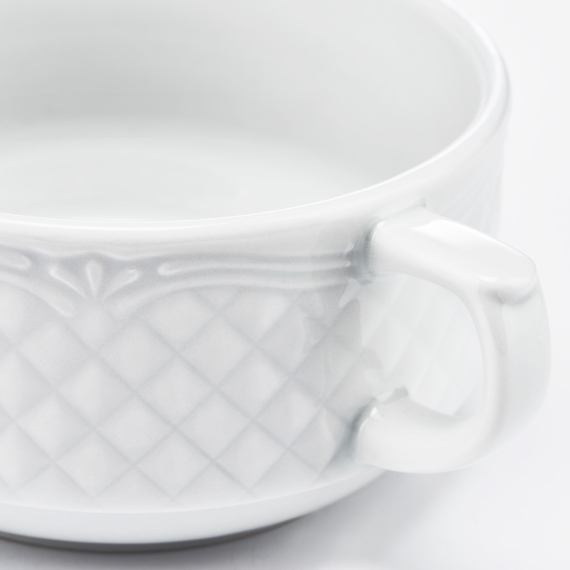 Suppentasse, Porzellan, weiß, Serie Aphrodite, Lubiana, 0,30 Liter 1 Suppentasse, Porzellan, weiß, Serie Aphrodite, Lubiana, 0,30 Liter