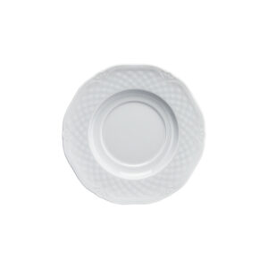 Untertasse für Suppentasse, Porzellan, weiß, Serie Aphrodite, Lubiana, Ø 170 mm