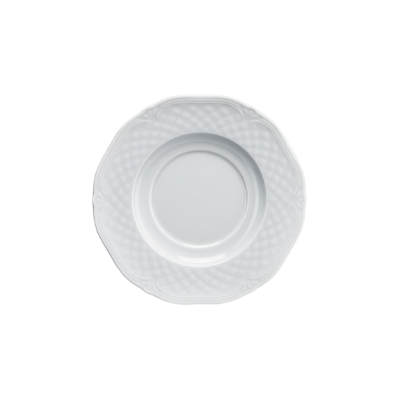Untertasse für Suppentasse, Porzellan, weiß, Serie Aphrodite, Lubiana, Ø 170 mm Untertasse für Suppentasse, Porzellan, weiß, Serie Aphrodite, Lubiana, Ø 170 mm