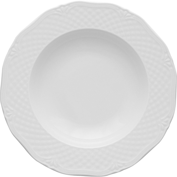 Tiefer Teller, Porzellan, weiß, Serie Aphordite, Lubiana, D. 225 mm Tiefer Teller, Porzellan, weiß, Serie Aphordite, Lubiana, D. 225 mm