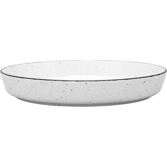 Teller tief, Serie Ankara, weiß, schwarz gesprenkelt, Ø 265 mm, 6 Stück Teller tief, Serie Ankara, weiß, schwarz gesprenkelt, Ø 265 mm, 6 Stück