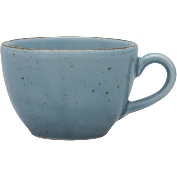 Obertasse, Serie Aida, türkis, braun gesprenkelt, 180 ml, 12 Stück Obertasse, Serie Aida, türkis, braun gesprenkelt, 180 ml, 12 Stück