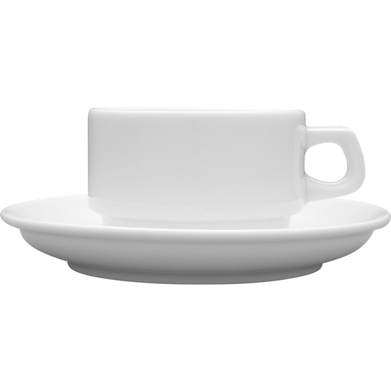 Kaffeetasse, Porzellan, weiß, Serie Kaszub/Hel, Lubiana, 200 ml Kaffeetasse, Porzellan, weiß, Serie Kaszub/Hel, Lubiana, 200 ml