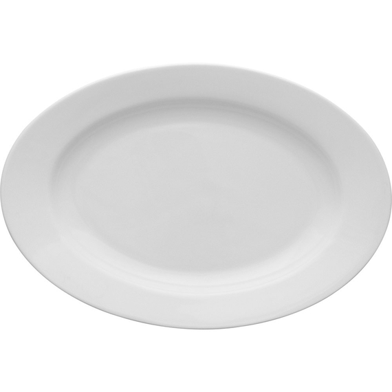Ovale Servierplatte, Porzellan, Lubiana, Serie Kaszub/Hel, 280x195 mm Ovale Servierplatte, Porzellan, Lubiana, Serie Kaszub/Hel, 280x195 mm