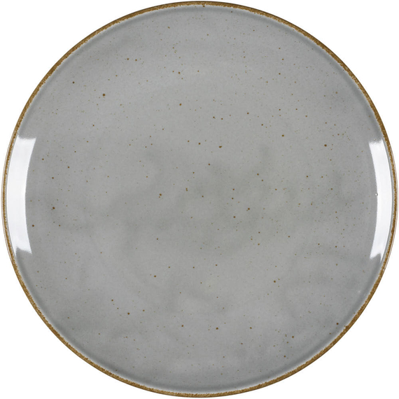 Teller flach, Serie Hotel, grau, braun gesprenkelt, Ø 280 mm, 12 Stück Teller flach, Serie Hotel, grau, braun gesprenkelt, Ø 280 mm, 12 Stück