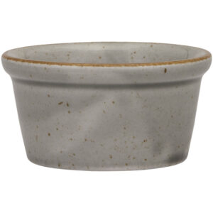 Dipschale, Serie Ameryka, grau, braun gesprenkelt, Ø 80 mm, 12 Stück