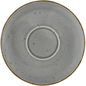 Untertasse, Serie Aida, grau, braun gesprenkelt, Ø 160 mm, 12 Stück