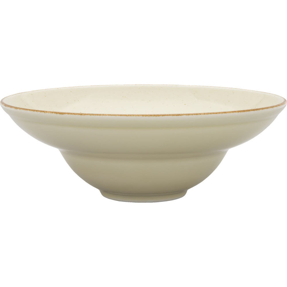 Pastateller, Serie Kaszub, cremefarben, braun gesprenkelt, Ø 260 mm, 6 Stück Pastateller, Serie Kaszub, cremefarben, braun gesprenkelt, Ø 260 mm, 6 Stück