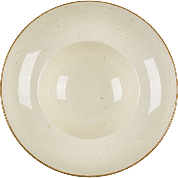 Pastateller, Serie Kaszub, cremefarben, braun gesprenkelt, Ø 260 mm, 6 Stück 1 Pastateller, Serie Kaszub, cremefarben, braun gesprenkelt, Ø 260 mm, 6 Stück