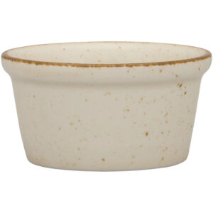 Dipschale, Serie Ameryka, cremefarben, braun gesprenkelt, Ø 80 mm, 12 Stück