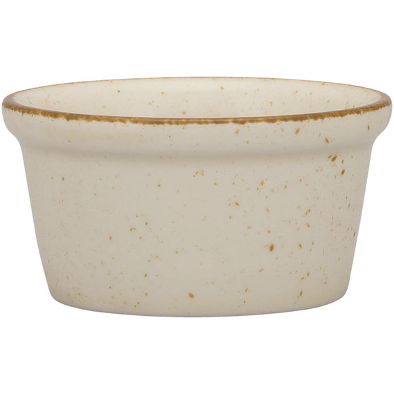 Dipschale, Serie Ameryka, cremefarben, braun gesprenkelt, Ø 80 mm, 12 Stück Dipschale, Serie Ameryka, cremefarben, braun gesprenkelt, Ø 80 mm, 12 Stück