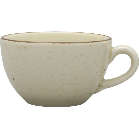 Obertasse, Serie Aida, cremefarben, braun gesprenkelt, 280 ml, 12 Stück Obertasse, Serie Aida, cremefarben, braun gesprenkelt, 280 ml, 12 Stück