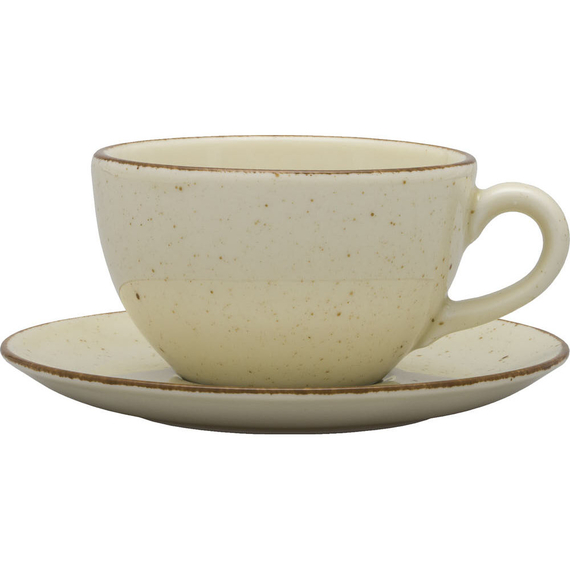Obertasse, Serie Aida, cremefarben, braun gesprenkelt, 280 ml, 12 Stück 1 Obertasse, Serie Aida, cremefarben, braun gesprenkelt, 280 ml, 12 Stück