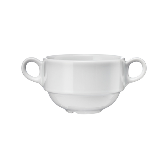 Suppentasse aus Porzellan, weiß, Serie Versailles, Lubiana, 0,32 Liter Suppentasse aus Porzellan, weiß, Serie Versailles, Lubiana, 0,32 Liter