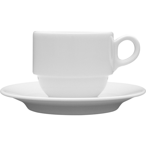 Kaffeetasse, Porzellan, weiß, Serie Versailles, Lubiana, 0,25 Liter Kaffeetasse, Porzellan, weiß, Serie Versailles, Lubiana, 0,25 Liter