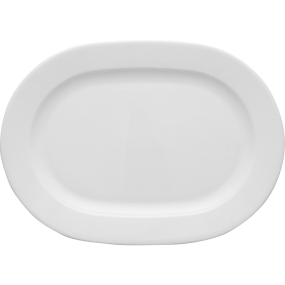 Servierplatte, weißes Porzellan, Serie Versailles, Lubiana, 280x205 mm Servierplatte, weißes Porzellan, Serie Versailles, Lubiana, 280x205 mm