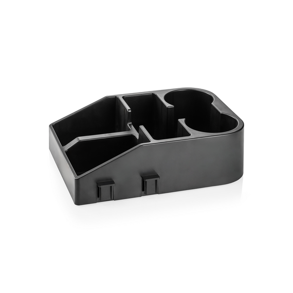 Was Germany Servicestation, 33,5 x 27,5 x 10 cm, schwarz, Chromnickelstahl, Polypropylen Was Germany Servicestation, 33,5 x 27,5 x 10 cm, schwarz, Chromnickelstahl, Polypropylen