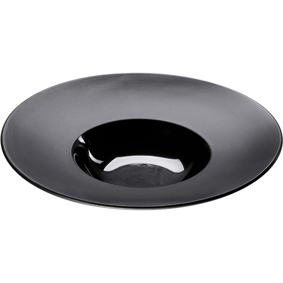 Porzellan Suppenteller aus der Serie Gourmet Kontrast, schwarz, Ø 230 mm Porzellan Suppenteller aus der Serie Gourmet Kontrast, schwarz, Ø 230 mm