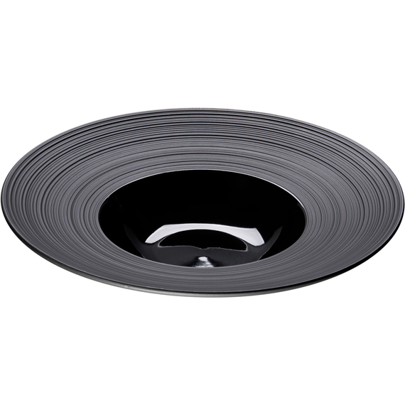 Porzellan Suppenteller aus der Serie Gourmet Kontrast, schwarz, Ø 265 mm Porzellan Suppenteller aus der Serie Gourmet Kontrast, schwarz, Ø 265 mm