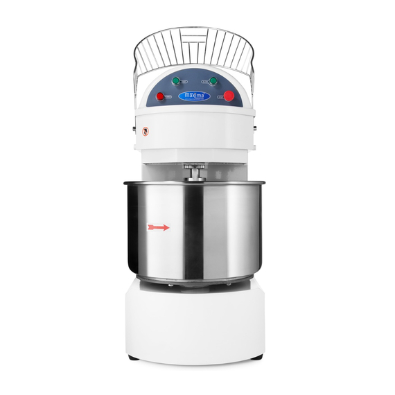 Maxima Gastro Teigmischer - 60 l - 38 kg Teig - 2 Geschwindigkeiten - 400 V 4 Maxima Gastro Teigmischer - 60 l - 38 kg Teig - 2 Geschwindigkeiten - 400 V