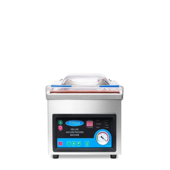 Maxima Gastro Vakuumiergerät - 26 cm Siegelbalken - W28 x D38,5 cm x H9 Kammer 1 Maxima Gastro Vakuumiergerät - 26 cm Siegelbalken - W28 x D38,5 cm x H9 Kammer