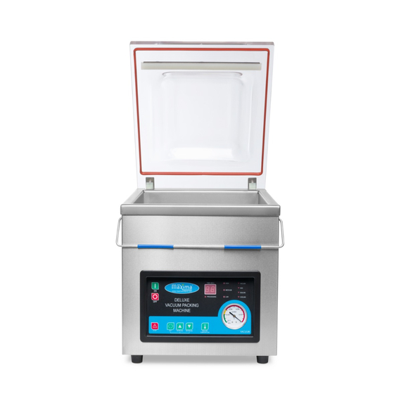 Maxima Gastro Vakuumiergerät - 30 cm Siegelbalken - W32 x D37cm x H18,5 Kammer 2 Maxima Gastro Vakuumiergerät - 30 cm Siegelbalken - W32 x D37cm x H18,5 Kammer