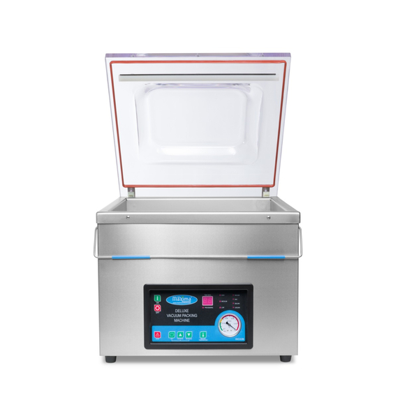 Maxima Gastro Vakuumiergerät - 44 cm Siegelbalken - W22 x D46 x H46 cm Kammer 2 Maxima Gastro Vakuumiergerät - 44 cm Siegelbalken - W22 x D46 x H46 cm Kammer