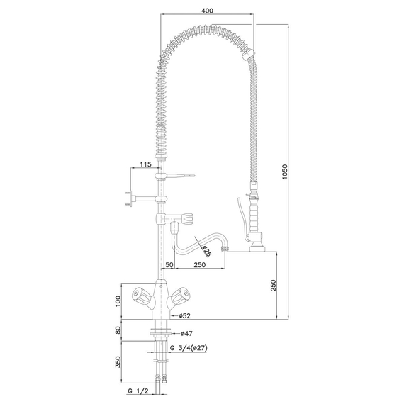 Bartscher Zweigriffmischer 26L-1801B 4 Bartscher Zweigriffmischer 26L-1801B