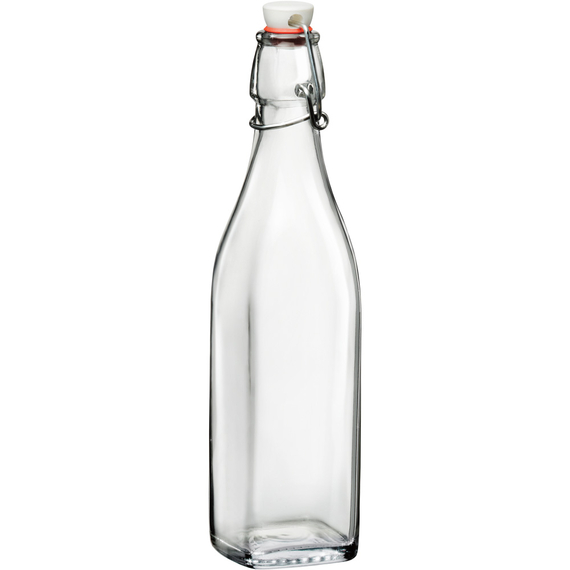 Glasflasche mit Bügelverschluss, 0,5 Liter Glasflasche mit Bügelverschluss, 0,5 Liter
