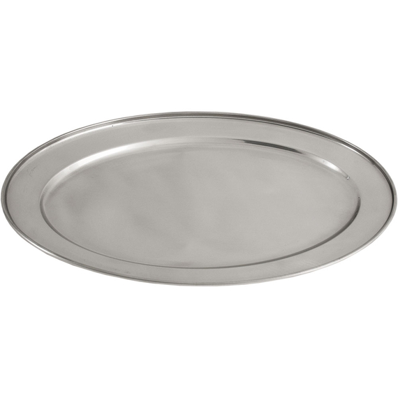Servierplatte oval, Edelstahl, 30,2 x 20,2 cm (BxT) Servierplatte oval, Edelstahl, 30,2 x 20,2 cm (BxT)
