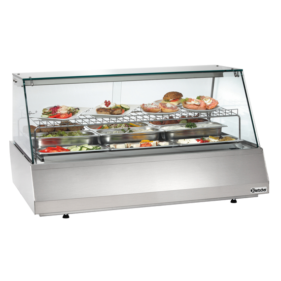 Bartscher Kalte Theke 3/1 GN, Kantglas Bartscher Kalte Theke 3/1 GN, Kantglas