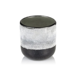 Yuyu Frosted Graphite Grey, Ø 10 cm, Höhe 11 cm, Glas