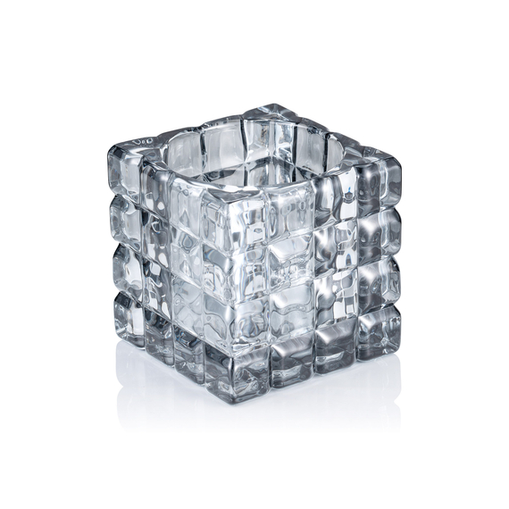 Yuyu Cube Smoke Grey, 9 x 9 x 9 cm, Glas Yuyu Cube Smoke Grey, 9 x 9 x 9 cm, Glas
