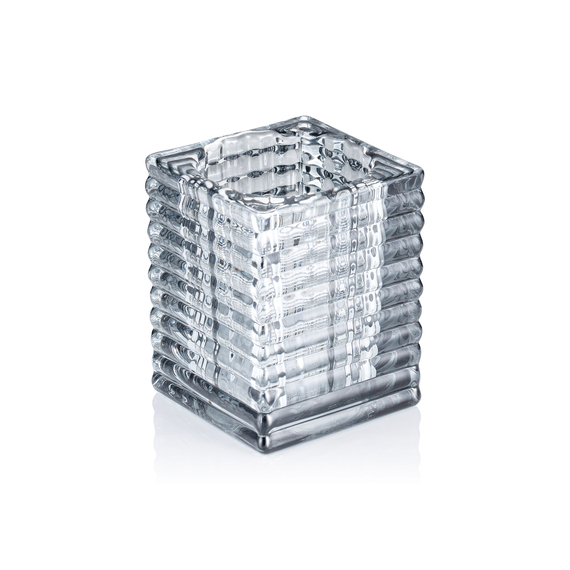 Yuyu Cube Smoke Grey, 7,5 x 7,5 x 9,5 cm, Glas Yuyu Cube Smoke Grey, 7,5 x 7,5 x 9,5 cm, Glas