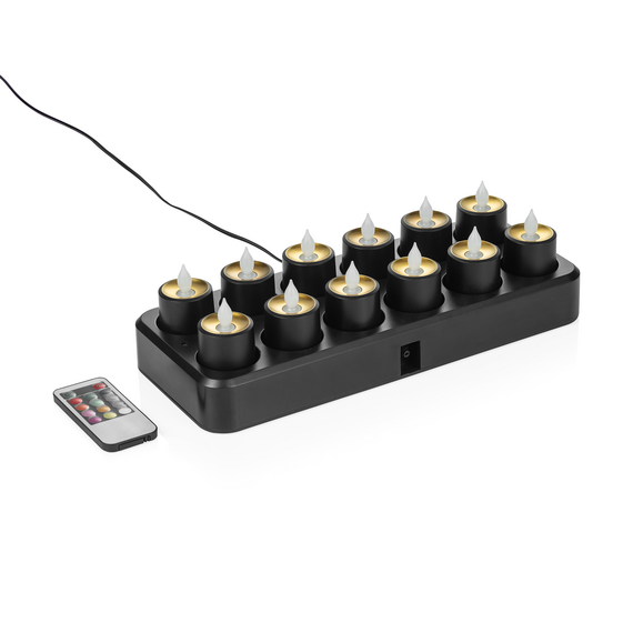 Yuyu LED Teelichter Multi-Color, 30 x 14 x 3 cm, wiederaufladbar, Kunststoff Yuyu LED Teelichter Multi-Color, 30 x 14 x 3 cm, wiederaufladbar, Kunststoff