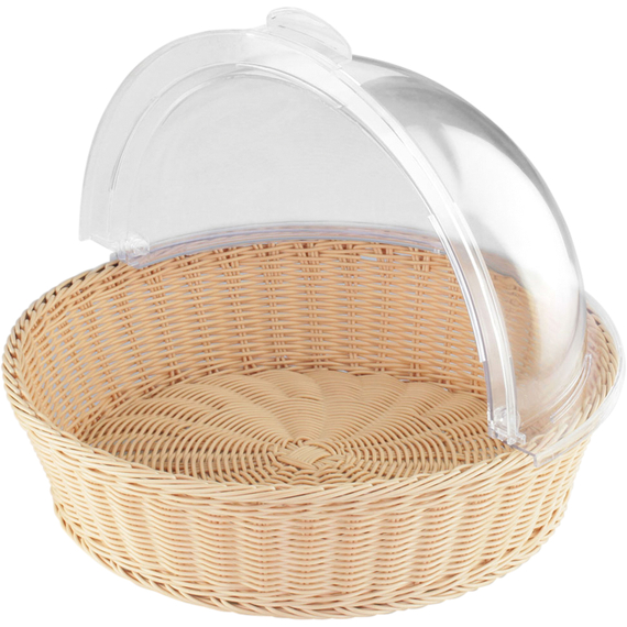 Brotkorb mit Roll-Top Deckel, rund Brotkorb mit Roll-Top Deckel, rund