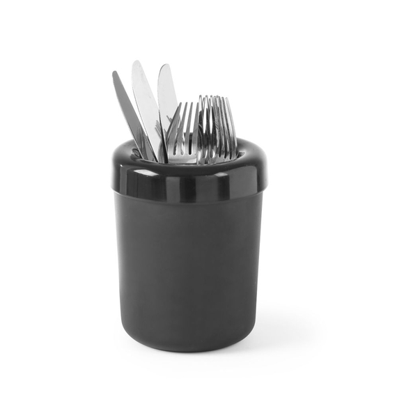 Hendi Tischabfalleimer oder Besteckhalter, Schwarz, ⌀130x(H)160mm 3 Hendi Tischabfalleimer oder Besteckhalter, Schwarz, ⌀130x(H)160mm
