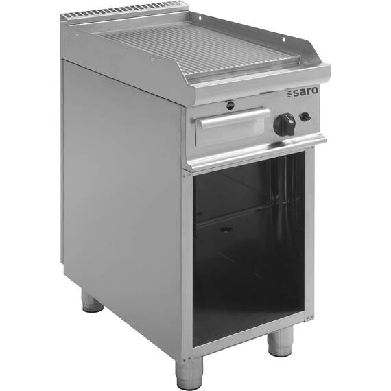 SARO Gas-Griddleplatte mit offenem Unterbau E7/KTG1BAR SARO Gas-Griddleplatte mit offenem Unterbau E7/KTG1BAR