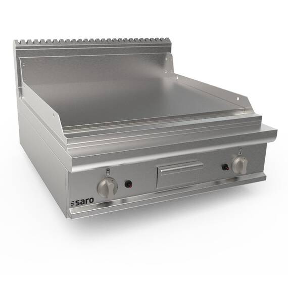 SARO Gasgriddleplatte 800mm breit Tischgerät glatt LQ SARO Gasgriddleplatte 800mm breit Tischgerät glatt LQ