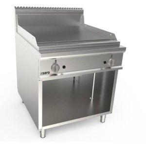 SARO Gasgriddleplatte 800mm breit Standgerät glatt LQ