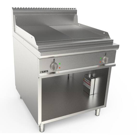 SARO Elektrogriddleplatte 800mm breit Stand 1/2+1/2 LQ SARO Elektrogriddleplatte 800mm breit Stand 1/2+1/2 LQ