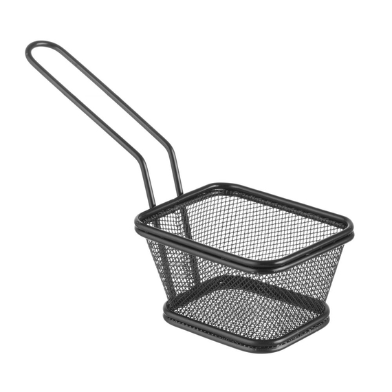 Hendi Miniatur-Frittierkörbe stapelbar, schwarz, 105x90x(H)60mm 1 Hendi Miniatur-Frittierkörbe stapelbar, schwarz, 105x90x(H)60mm