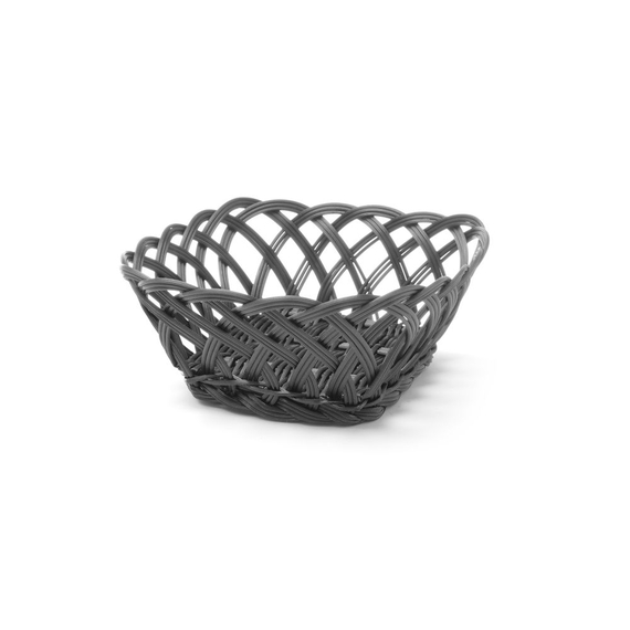 Hendi Körbe mit gewebtem Rand, quadratisch, Schwarz, 190x190x(H)80mm Hendi Körbe mit gewebtem Rand, quadratisch, Schwarz, 190x190x(H)80mm